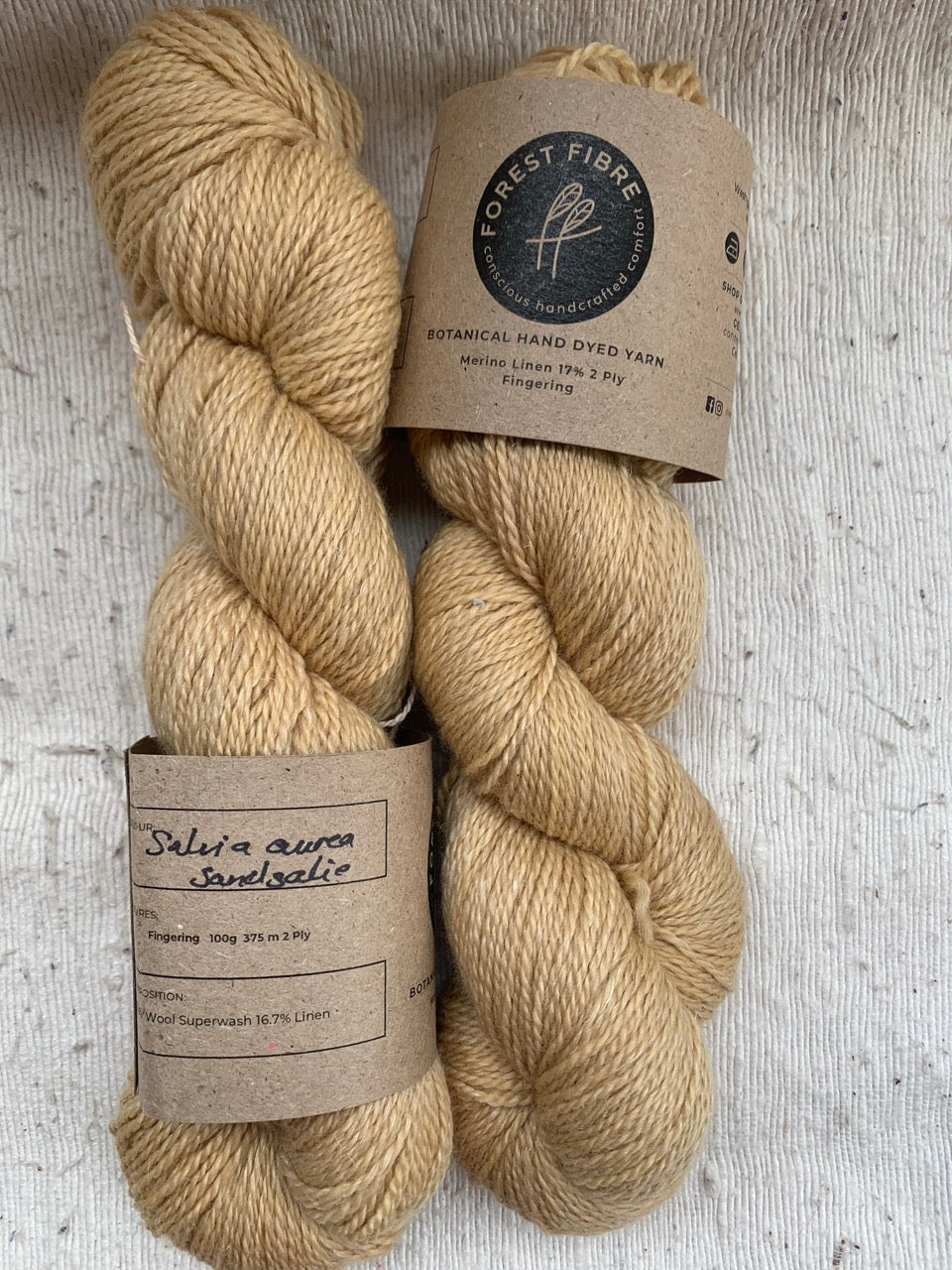 Fingering Merino Linen 2Ply